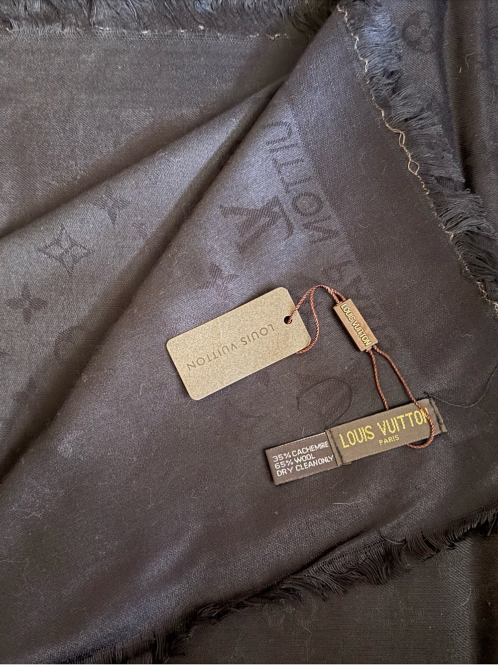 Louis Vuitton Black and White Wrap